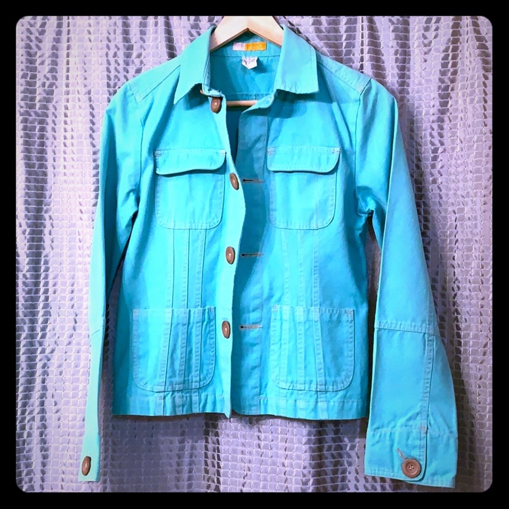 Tulle Collared Button Down Jacket/Blazer
